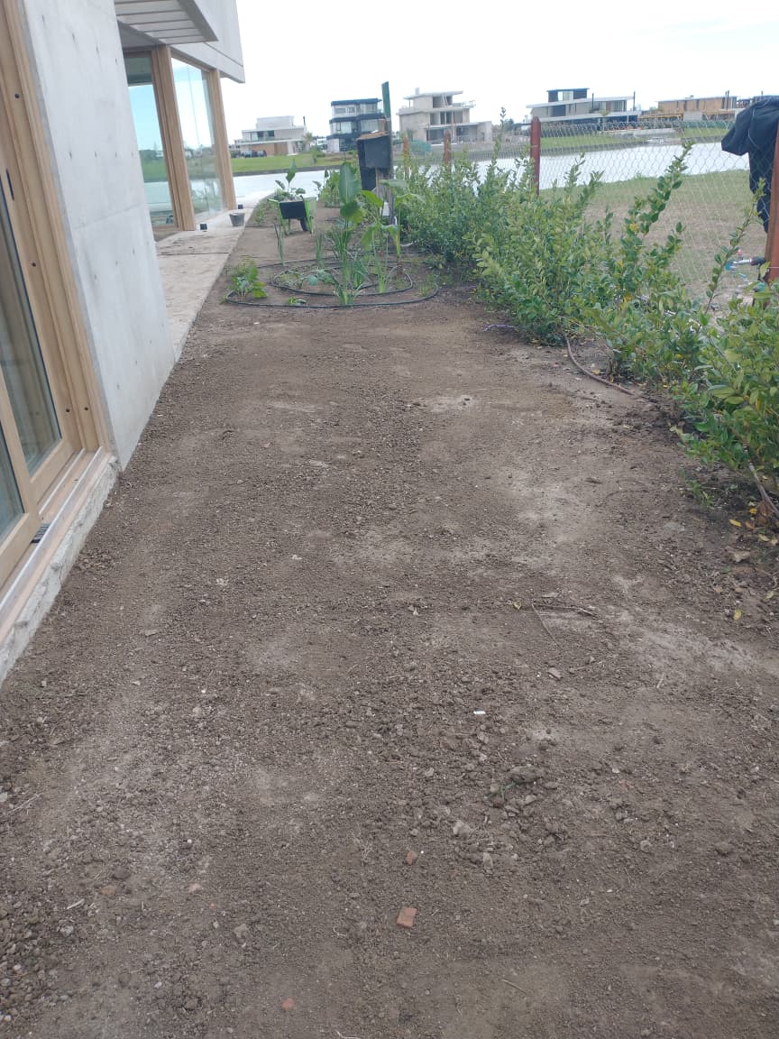 Antes - jardín descuidado